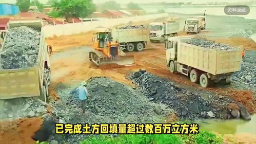 洪沙蛟龙显神威 柬埔寨地标性土方回填机械开工小记